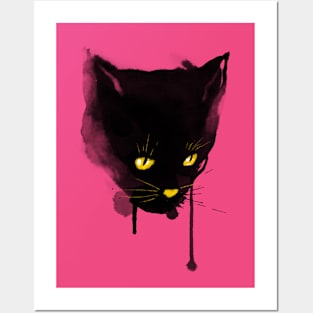 sumi cat Posters and Art